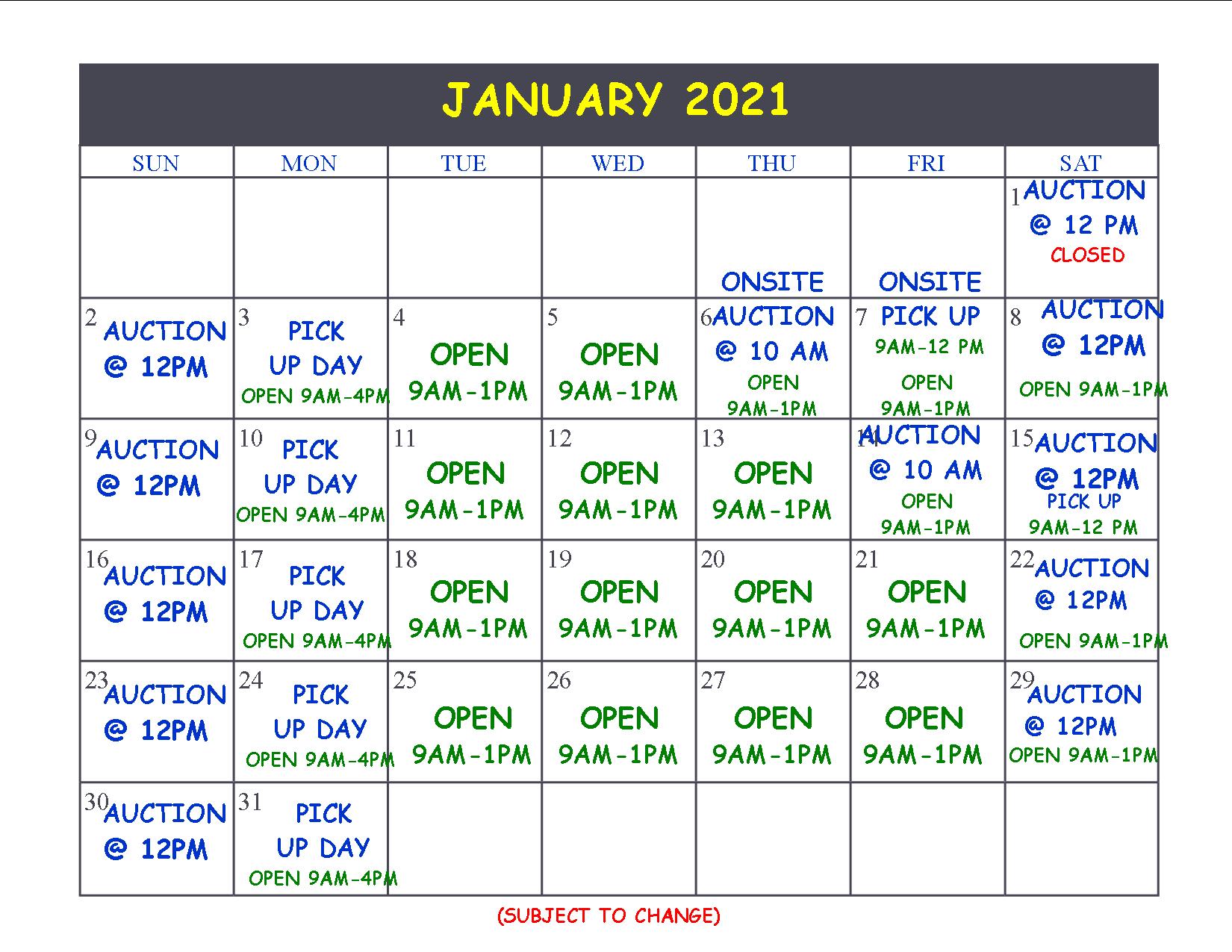 2021-2022 JANUARY 2021-2022 JANUARY